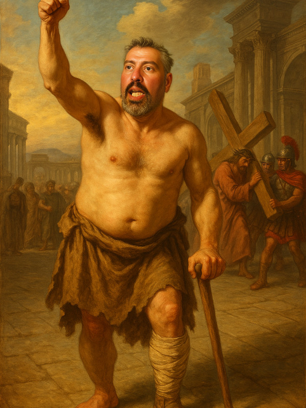 Representación de la Pasión Viviente de Iriépal en Guadalajara. Fotografia de Cuadros Pasión 