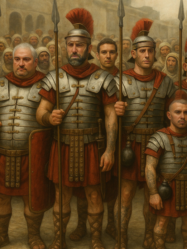 Representación de la Pasión Viviente de Iriépal en Guadalajara. Fotografia de Cuadros Pasión 2 