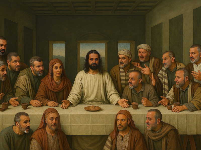 Representación de la Pasión Viviente de Iriépal en Guadalajara. Fotografia de Cuadros Pasión 2 