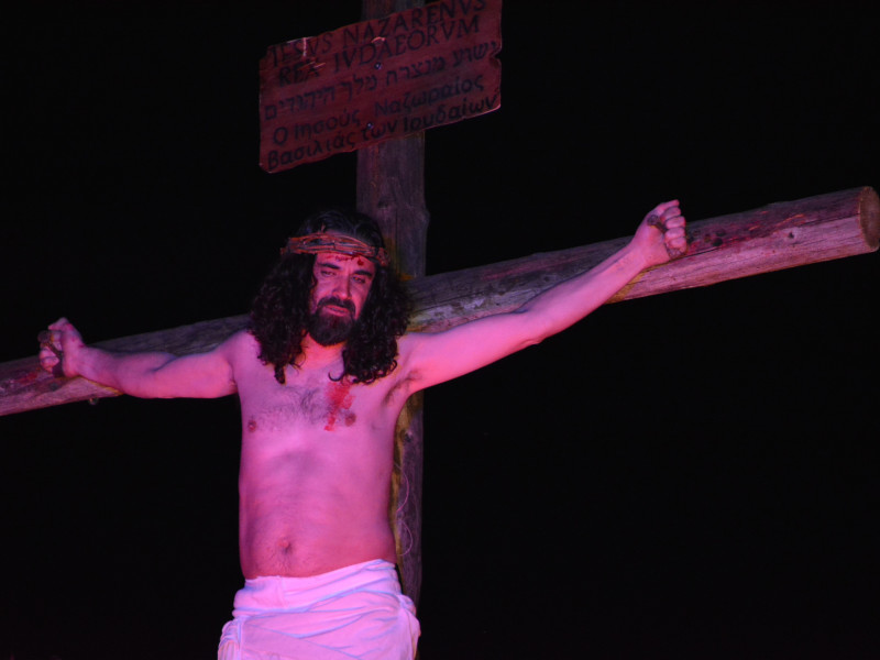 Representación de la Pasión Viviente de Iriépal en Guadalajara. Fotografia de Jos? Pastor 