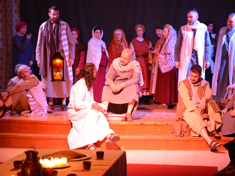 Representación de la Pasión Viviente de Iriépal en Guadalajara. Fotografia de Jos? Pastor 