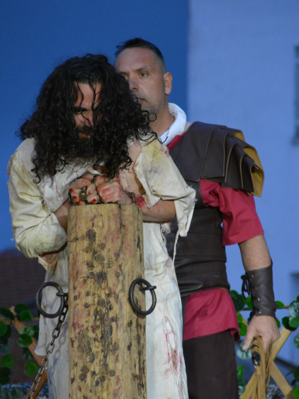 Representación de la Pasión Viviente de Iriépal en Guadalajara. Fotografia de Jos? Pastor 