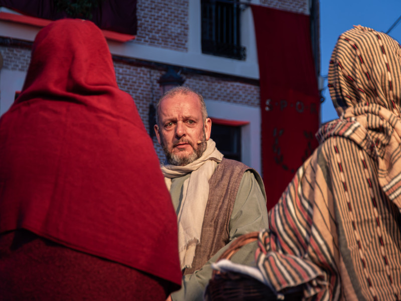 Representación de la Pasión Viviente de Iriépal en Guadalajara. Fotografia de Manuel Borrero 