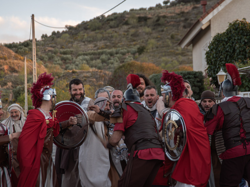 Representación de la Pasión Viviente de Iriépal en Guadalajara. Fotografia de Manuel Borrero 