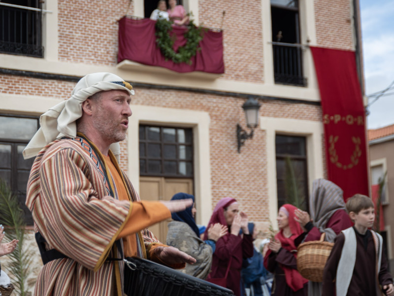 Representación de la Pasión Viviente de Iriépal en Guadalajara. Fotografia de Manuel Borrero 