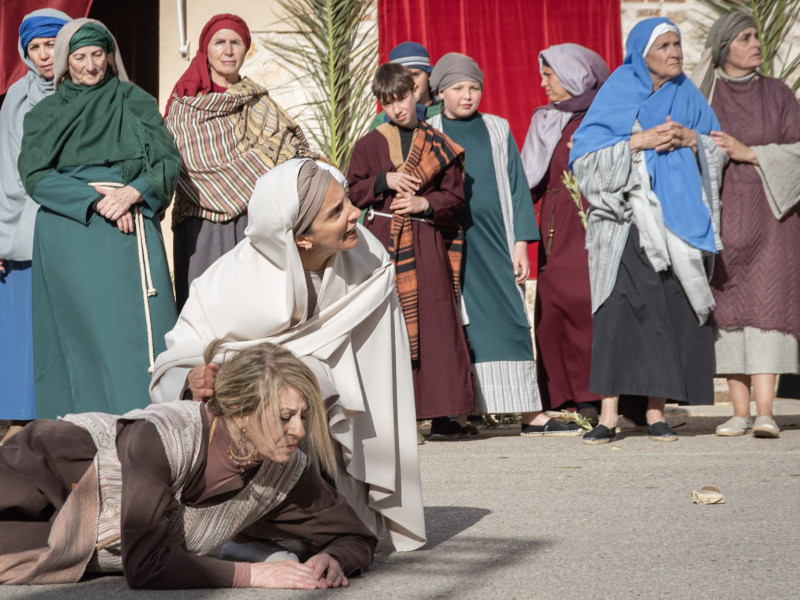 Representación de la Pasión Viviente de Iriépal en Guadalajara. Fotografia de Manuel Borrero 