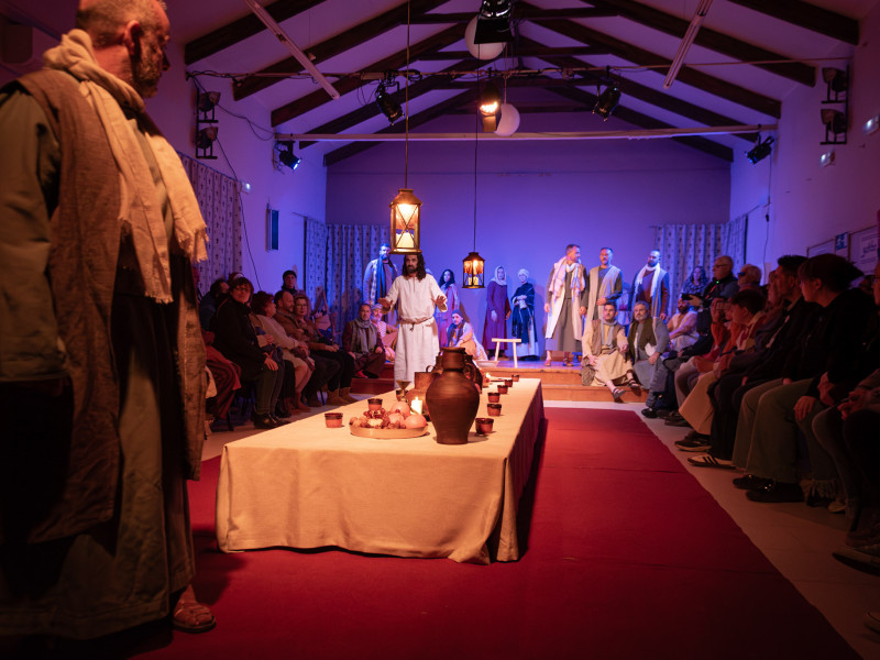 Representación de la Pasión Viviente de Iriépal en Guadalajara. Fotografia de Manuel Borrero 