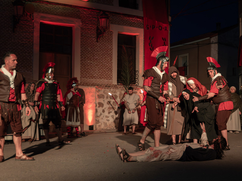 Representación de la Pasión Viviente de Iriépal en Guadalajara. Fotografia de Manuel Borrero 