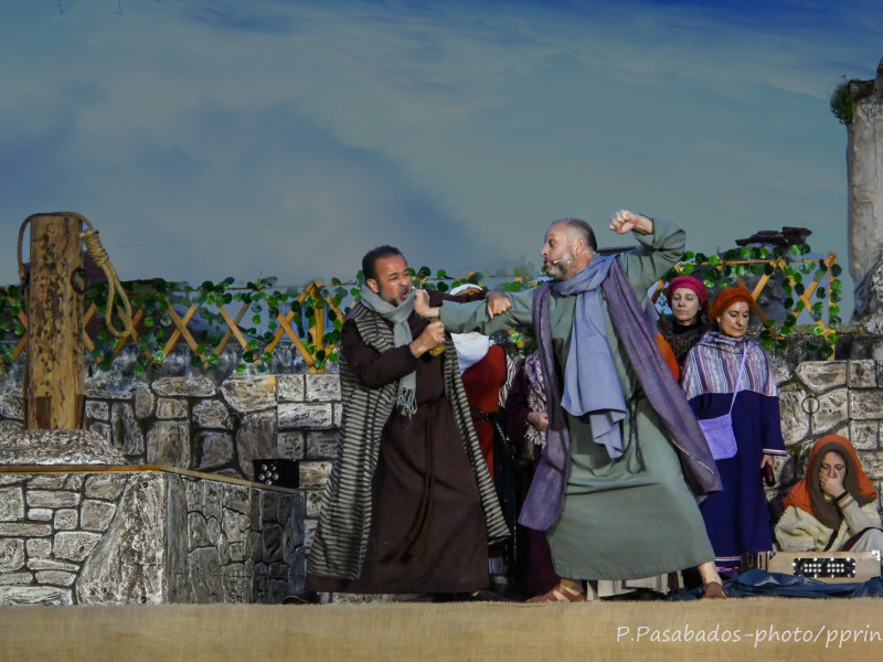 Representación de la Pasión Viviente de Iriépal en Guadalajara. Fotografia de Pablo Pasabados 