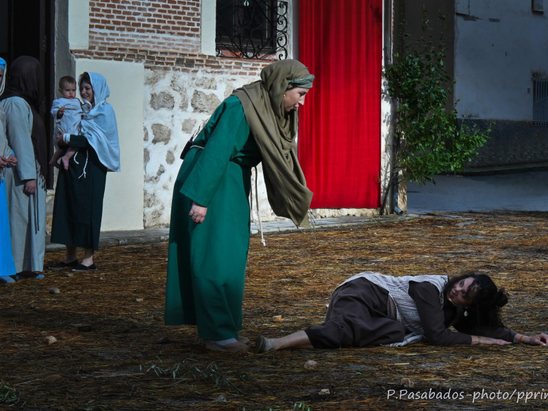 Representación de la Pasión Viviente de Iriépal en Guadalajara. Fotografia de Pablo Pasabados 